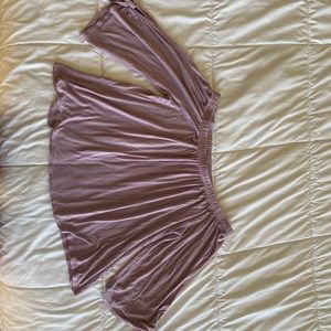 Off the shoulder, flowy shirt